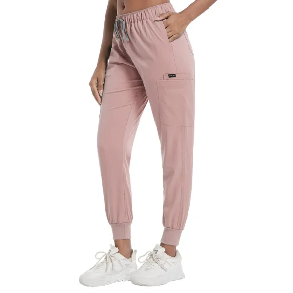 New Jogger Women Men Medical Scrub Work Bottoms Unisex Stretch Beauty Trousers Clinic Doctor Nurse Pants - Image 2