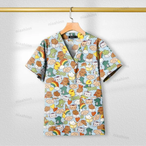 Cotton Printed womens Medical Uniforms for healthcare practitioners - Image 17
