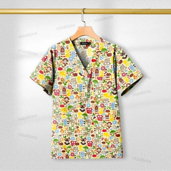 Cotton Printed womens Medical Uniforms for healthcare practitioners - Image 8