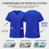Nurse Accessories Men Scrubs Sets Medical Uniforms Pet Grooming Surgery Overall Suit Dental Clinic Work Clothes Surgical Uniform - Image 5