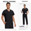 Hot Sale Wrinkle Resistant Hospital Clinical Uniforms Wholesale Work Top Pants Medical Scrubs Nurse Uniforms Unisex Nursing Set - Image 12