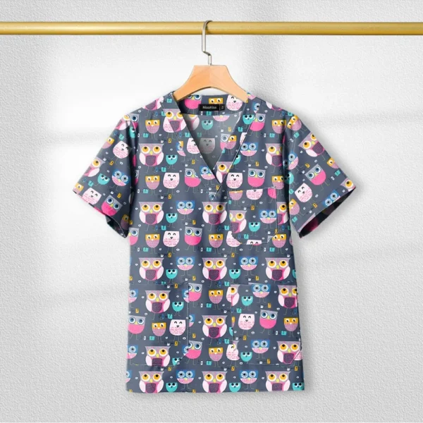 Cotton Printed womens Medical Uniforms for healthcare practitioners - Image 16