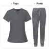 Niaahinn Minimalist Medical Scrub Set – Unisex Solid Color Workwear for Healthcare Professionals - Image 10