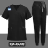 NEW Surgical Nurse Uniforms Medical Scrubs Set Beauty Salon Lab Workwear Clinical Scrub Top+ Pants Doctor Nursing Suit Woman Men - Image 12