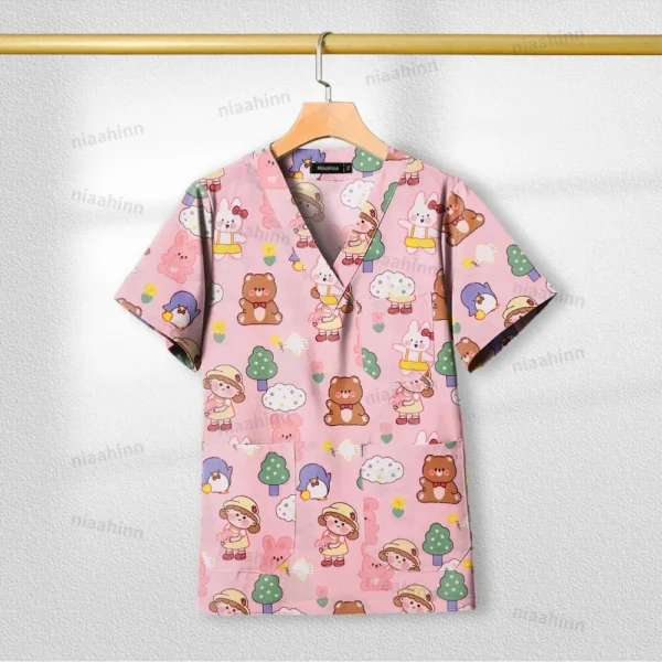 Cotton Printed womens Medical Uniforms for healthcare practitioners - Image 12