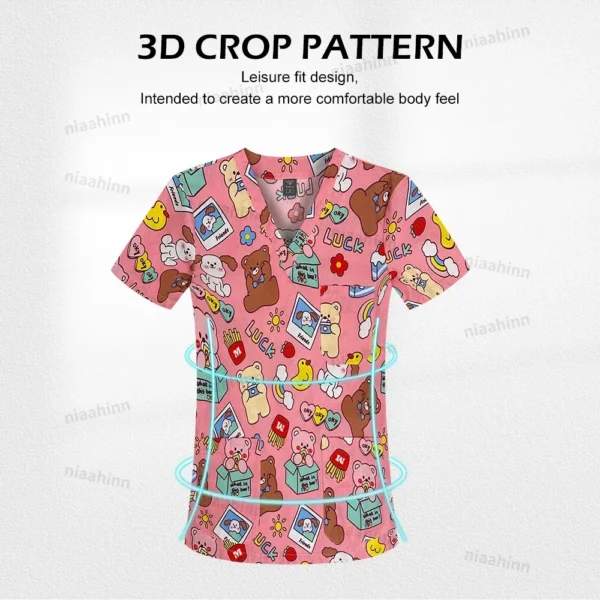 Cotton Printed womens Medical Uniforms for healthcare practitioners - Image 5