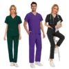 Hot Sale Wrinkle Resistant Hospital Clinical Uniforms Wholesale Work Top Pants Medical Scrubs Nurse Uniforms Unisex Nursing Set - Image 4