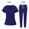 Niaahinn Minimalist Medical Scrub Set – Unisex Solid Color Workwear for Healthcare Professionals - Image 11