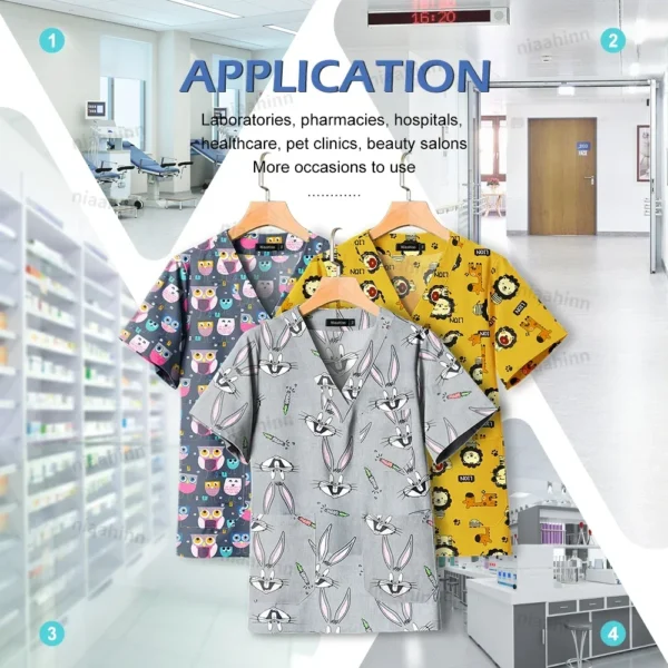 Cotton Printed womens Medical Uniforms for healthcare practitioners - Image 6