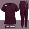 NEW Surgical Nurse Uniforms Medical Scrubs Set Beauty Salon Lab Workwear Clinical Scrub Top+ Pants Doctor Nursing Suit Woman Men - Image 10