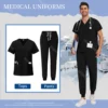 Nurse Accessories Men Scrubs Sets Medical Uniforms Pet Grooming Surgery Overall Suit Dental Clinic Work Clothes Surgical Uniform - Image 10