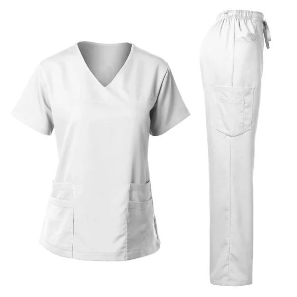 High Quality Surgical Uniform Woman Hospital Clinical Beauty Salon Spa Tops And Pants Medical Women Nursing Scrub Uniforms Sets - Image 17