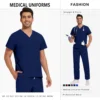 Hot Sale Wrinkle Resistant Hospital Clinical Uniforms Wholesale Work Top Pants Medical Scrubs Nurse Uniforms Unisex Nursing Set - Image 9