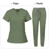 Niaahinn Minimalist Medical Scrub Set – Unisex Solid Color Workwear for Healthcare Professionals - Image 16