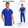 Hot Sale Wrinkle Resistant Hospital Clinical Uniforms Wholesale Work Top Pants Medical Scrubs Nurse Uniforms Unisex Nursing Set - Image 10