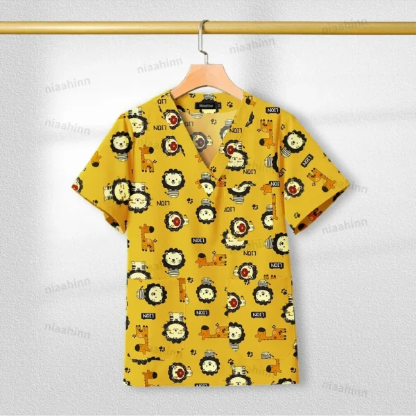 Cotton Printed womens Medical Uniforms for healthcare practitioners