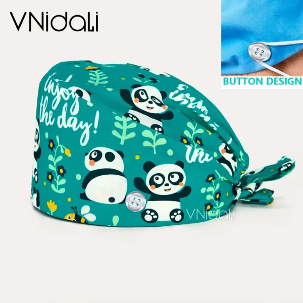 christmas skeleton Printing Adjustable Scrub Cap Surgical Cap Woman and man Veterinary Pet Shop Scrub Hat Dentist Working Cap
