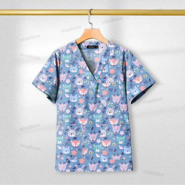 Cotton Printed womens Medical Uniforms for healthcare practitioners - Image 22