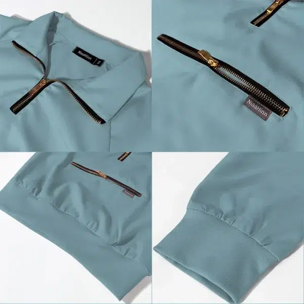 Nurse Uniforms Short Long Sleeve Scrub Tops With Pocket Pants Spa Beauty Salon Workwear Medical Scrubs Set Fashion Jogging Suits - Image 3