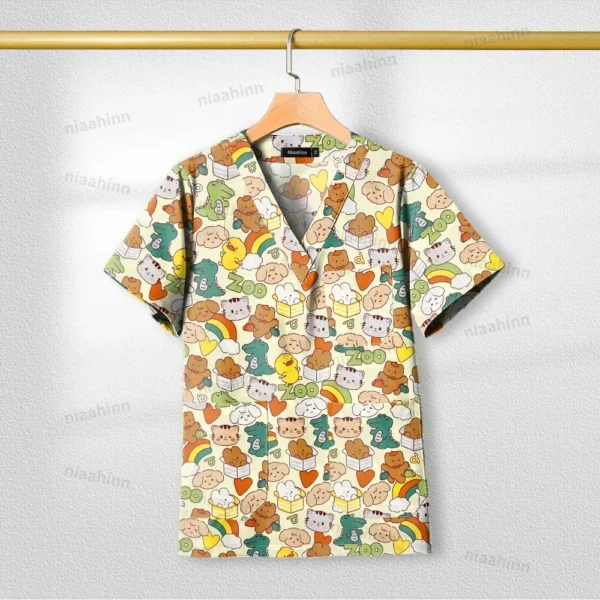 Cotton Printed womens Medical Uniforms for healthcare practitioners - Image 14