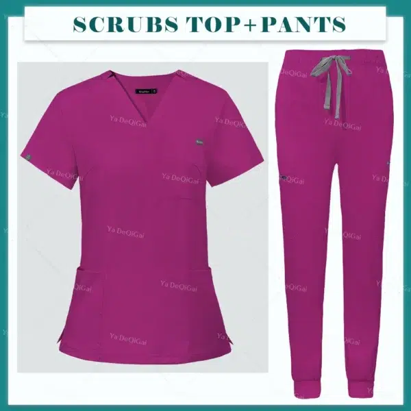 Purple Operating Room Clothes Medical Uniforms Scrubs Set Hospital Working Scrubs Set Medical Nurse Dental Surgery Suit Workwear - Image 13