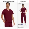 Hot Sale Wrinkle Resistant Hospital Clinical Uniforms Wholesale Work Top Pants Medical Scrubs Nurse Uniforms Unisex Nursing Set - Image 8