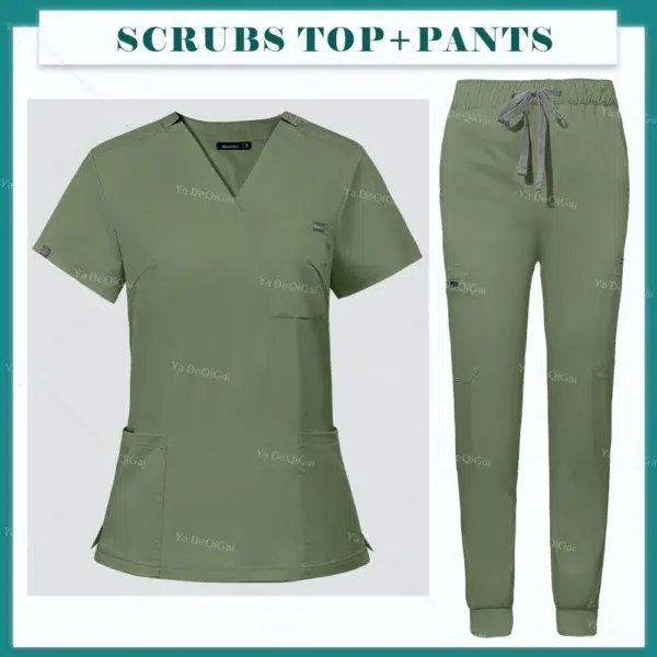 Purple Operating Room Clothes Medical Uniforms Scrubs Set Hospital Working Scrubs Set Medical Nurse Dental Surgery Suit Workwear