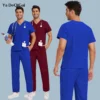 Hot Sale Wrinkle Resistant Hospital Clinical Uniforms Wholesale Work Top Pants Medical Scrubs Nurse Uniforms Unisex Nursing Set - Image 2