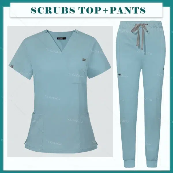 Purple Operating Room Clothes Medical Uniforms Scrubs Set Hospital Working Scrubs Set Medical Nurse Dental Surgery Suit Workwear - Image 2