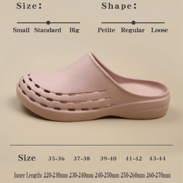 Nursing Scrub Clogs Medical Shoes Comfortable Anti-slip for Professionals Breathable Waterproof Hospital Work Clog X08 - Image 4